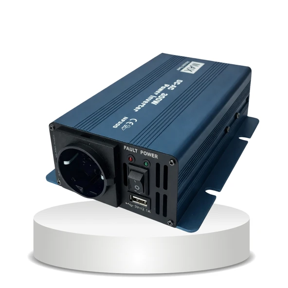 Max Tam Sinüs İnvertör 12V 300W Pure Sine Wave Inverter (NP300-212) ürün görseli 1