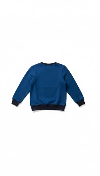 Çocuk Sweatshirt / Logo Baskılı - Parlament Mavisi - Resim 3