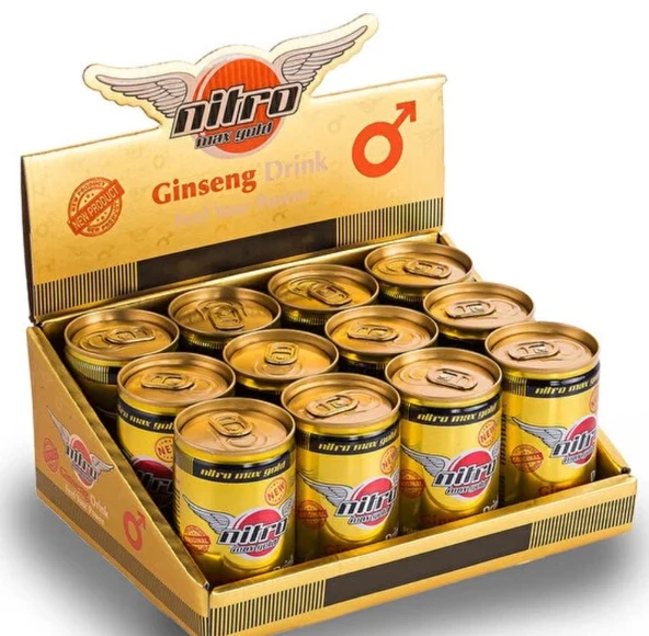 Nitro Ginseng 12 Adet 150 ml Enerji İçeceği Orjinal Etkili ürün görseli 1