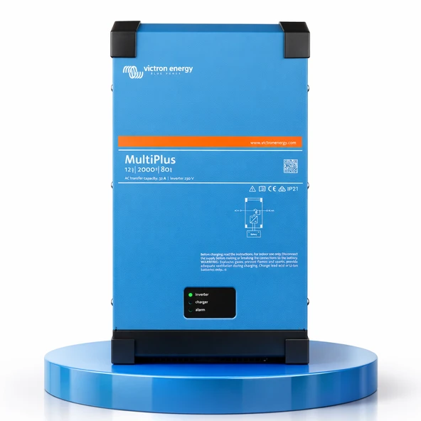 Victron İnvertör/Şarj Cihazı MultiPlus 12/2000/80-32 Inverter/Charger (PMP122200000) ürün görseli 1