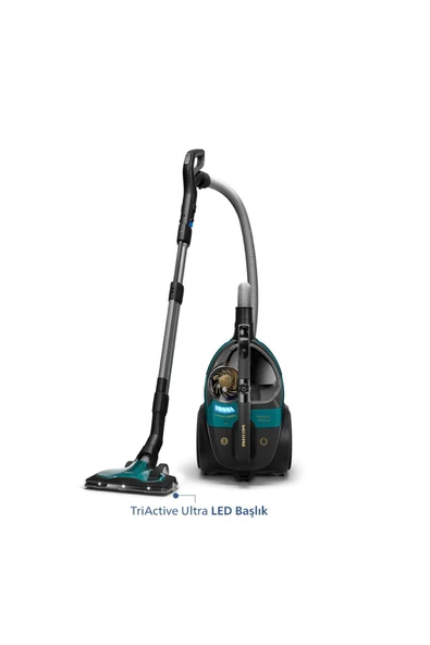 Philips Marathon Ultimate Torbasız Süpürge, PowerCylone10, NanoClean, TriActive+LED, XB9185/07 ürün görseli 1