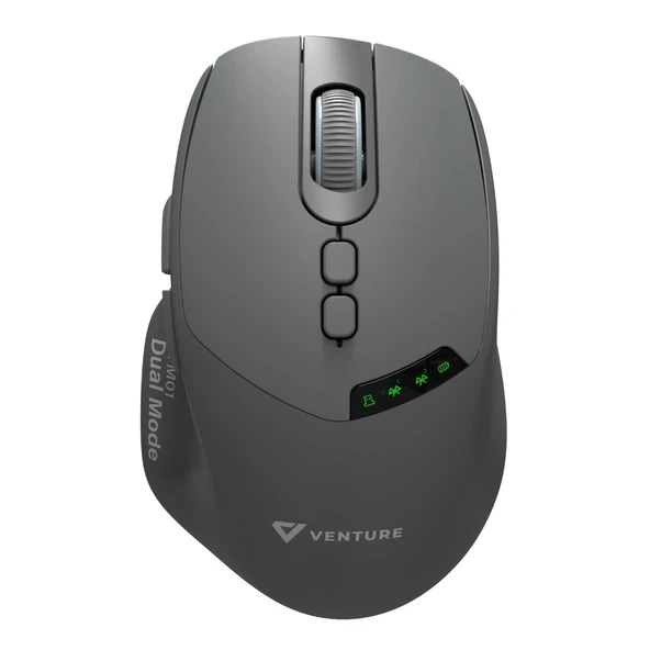VENTURE VTM01 Dual Mode 7D 2000dpi Şarjlı Kablosuz Mouse ürün görseli 1