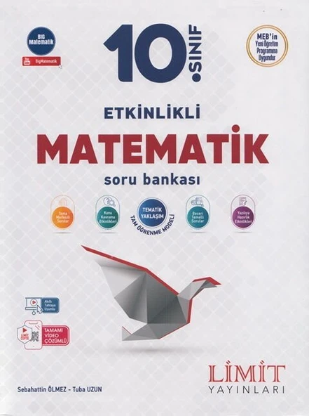 LİMİT YAYINLARI 10.SINIF MATEMATİK SORU BANKASI 2026 GÜNCEL MÜFREDAT ürün görseli 1