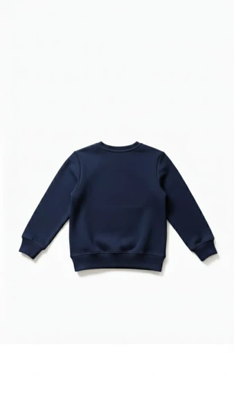 Çocuk Sweatshirt / Logo Baskılı - Lacivert - Resim 3
