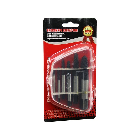 6 PCS  HASARLI VİDA ÇIKARICI SET -  SOLA DÖNEN  KLAVUZ UÇ (4915) ürün görseli 1