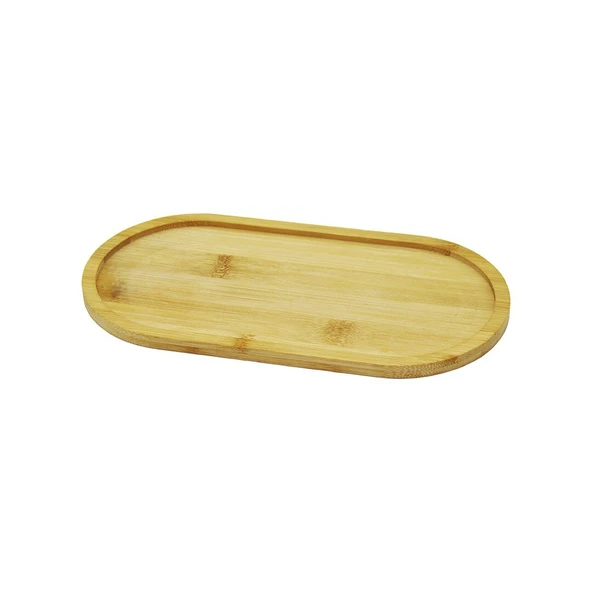 OVAL AHŞAP BAMBU YAĞDANLIK ALTLIK 12X23CM (4915) ürün görseli 1