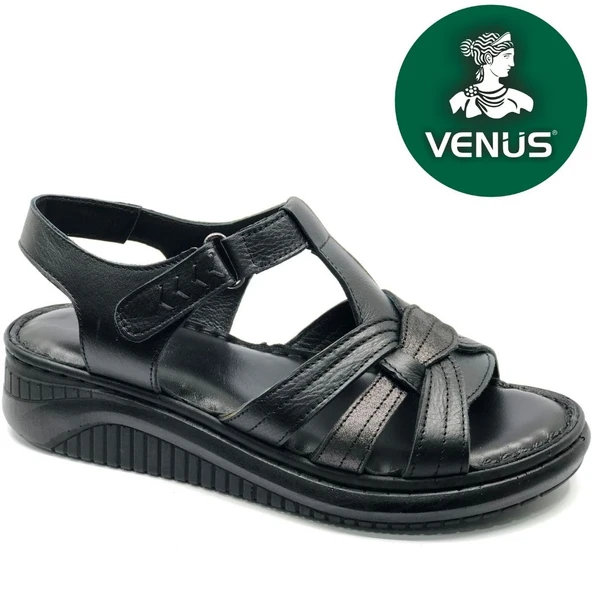 Venüs Andirigulle Hakiki Deri Comfort Ortopedik Kadın Sandalet ürün görseli 1