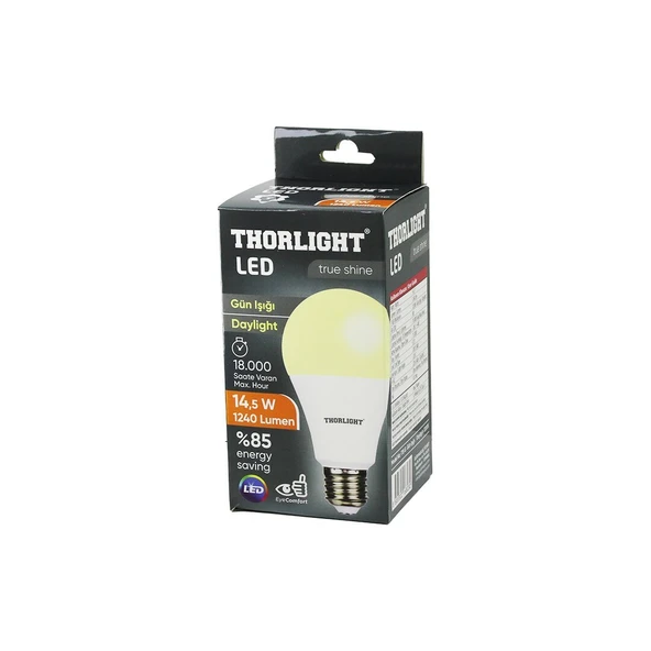 10 ADET THORLIGHT A-70 12B 14.5W E27 GÜNIŞIK LED AMPUL (4915) ürün görseli 1