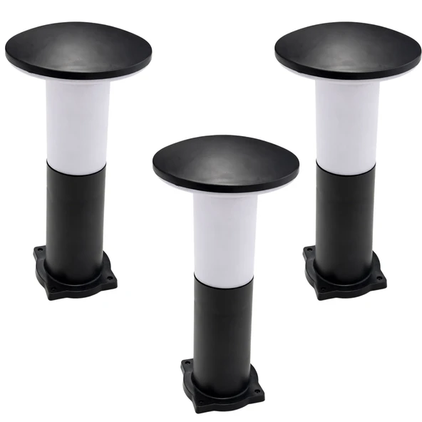 Mantar Set Üstü Bahçe Aydınlatma Armatürü 3 Adet 40 cm Duvar Üstü Mekan Aydınlatma Modern Tasarım ürün görseli 1