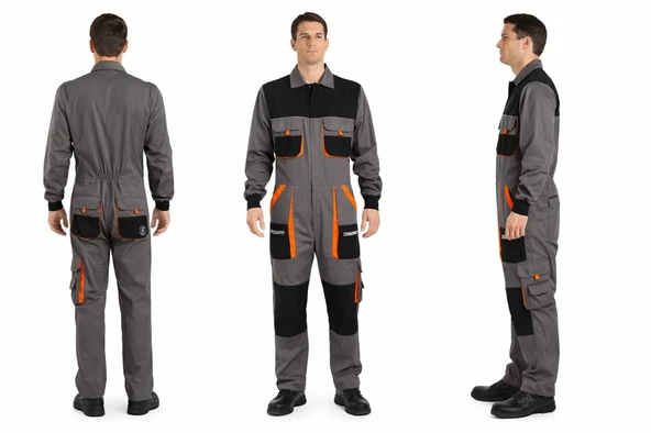 Orange Safety Titan Pro Bütün İş Tulumu Gri ürün görseli 1