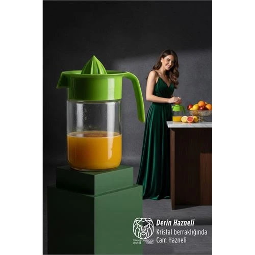 Cam Hazneli Profesyonel Narenciye Sıkacağı – 660 ml 19 cm Derin Kapasite ürün görseli 1