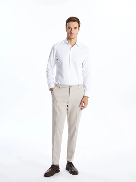 LCWAIKIKI Formal Bej Slim Fit Erkek Pantolon ürün görseli 1
