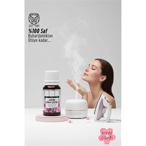 %100 Saf Japon Kiraz Çiçeği Esansı - Ütü, Buhardanlık ve Koku Makineleri İçin 10 ml ürün görseli 1