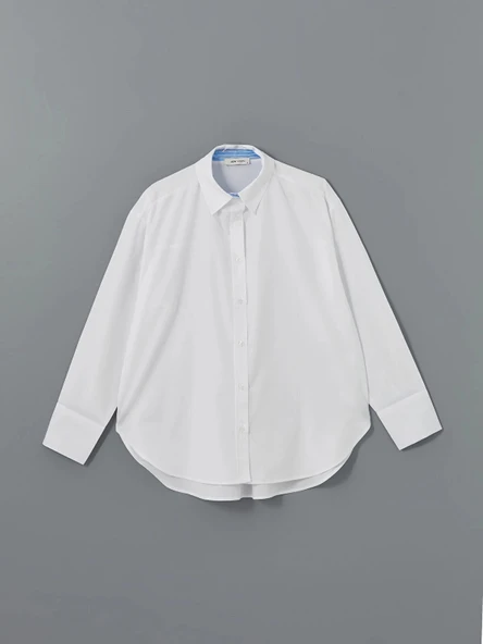 LCW Vision EKRU Oversize Kadın Gömlek - Resim 6