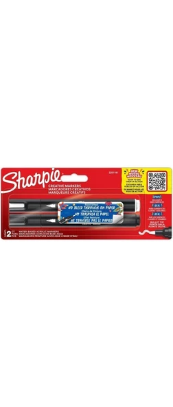 Sharpie Markör Akrilik Yuvarlak Uç 2'li Blister Yuvarlak Uç Akrilik Markör ürün görseli 1