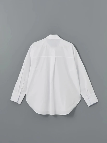 LCW Vision EKRU Oversize Kadın Gömlek - Resim 7