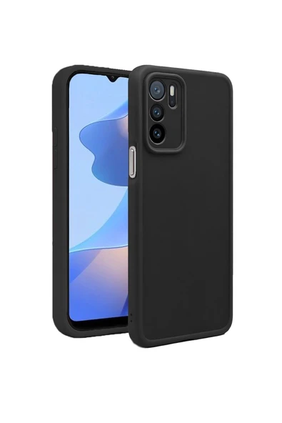 Oppo A16 4G Uyumlu Kamera Çıkıntılı Mat Silikon Telefon Kılıfı ürün görseli 1