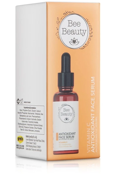 BEE BEAUTY  VİTAMİN C YÜZ SERUMU 30 ML KATEGORİ: CİLT SERUMU ürün görseli 1