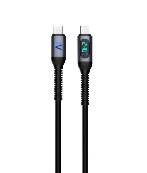 ApolloBell CCH01-007 150CM/5FT 240W Yüksek Hızlı Ekranlı Şarj Kablosu ürün görseli 1