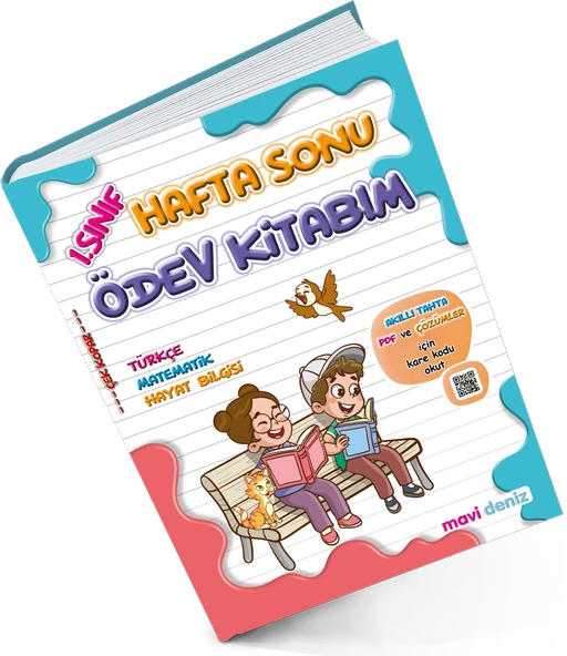 Mavi Deniz 2026 1. Sınıf 2. Dönem Hafta Sonu Ödev Kitabım Güncel Müfredat ürün görseli 1
