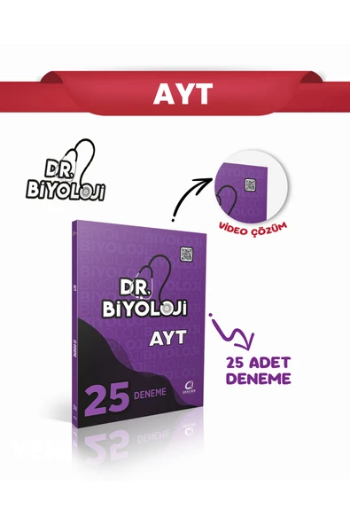 Dr. Biyoloji Ayt 25 Deneme ürün görseli 1