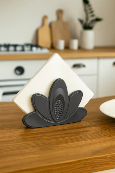 Porsima L-0344 Dekoratif Kağıt Havluluk Masa Üstü Havlu Kağıtlık Peçetelik 4x12cm ürün görseli 1