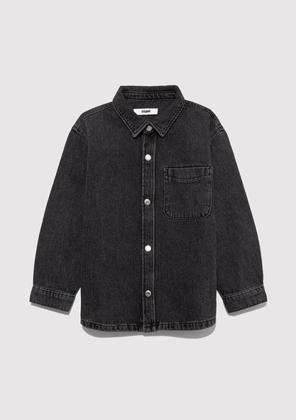 Mavi 6210000-89447 Bob 90lar Antrasit Denim Jean Gömlek ürün görseli 1