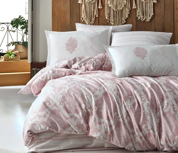 Clasy Tek Kişilik Nevresim Takımı Fiorita V1 Pembe ürün görseli 1