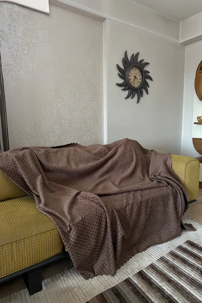 Sofline Kadife Şönil Koltuk Örtüsü, Kaymaz Kanepe Örtüsü, Koltuk Şalı (180 x 220cm) ürün görseli 1