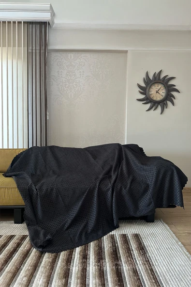 Sofline Kadife Şönil Koltuk Örtüsü, Kaymaz Kanepe Örtüsü, Koltuk Şalı (180 x 220cm) ürün görseli 1