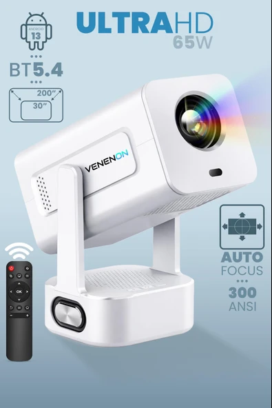Profesyonel Akıllı Sinema Projeksiyon Cihazı Projektör Ekran Yansıtma Wifi Bluetooth 5.4 Sinema 602 ürün görseli 1