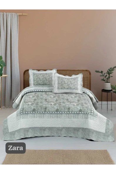 Sofline Çift Kişilik Kapitone Yatak Örtüsü, Klasik Desenli Model - Zara (250 X 260cm) ürün görseli 1