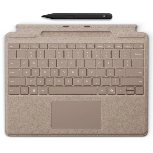 Microsoft – Surface Pro 13 inç Uyumlu – Q US İngilizce Klavye ile Slim Pen 2 – Gold ürün görseli 1