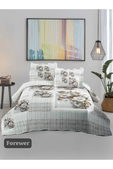Sofline Çift Kişilik Kapitone Yatak Örtüsü, Klasik Desenli Model - Forewer (250 X 260cm) ürün görseli 1