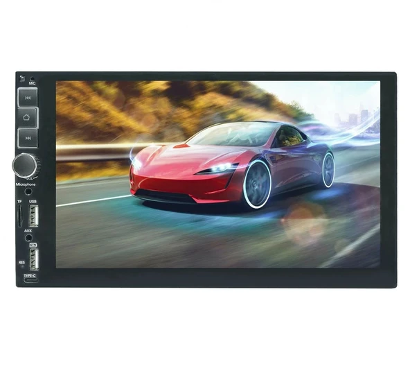 Twogo Go-İ-Şahin9 MP5 Monitör 9 inç HD DokunmatikEkran Carplay/And Auto/60Wx4/USB/BT/Aux/FM/Tek DIN ürün görseli 1