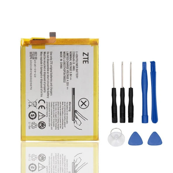 ZTE Blade V6 D6 X7 HBCV000004KK6U Pil Batarya Li3822T43P3H786032 ve Tamir seti ürün görseli 1