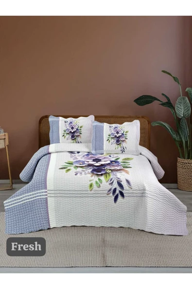 Sofline Çift Kişilik Kapitone Yatak Örtüsü, Klasik Desenli Model - Fresh (250 X 260cm) ürün görseli 1
