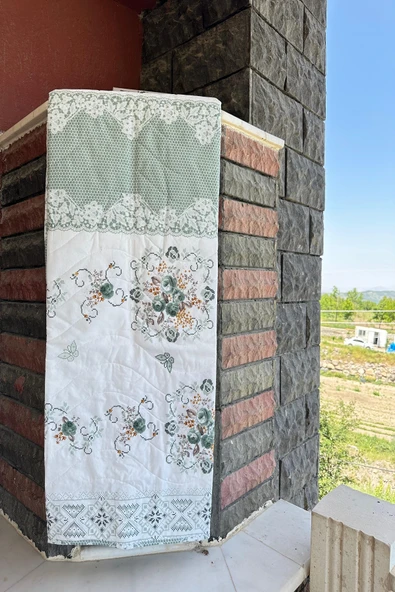 Sofline Çift Kişilik Çok Amaçlı Pike, Yazlık Pike, Desenli Pike, Yatak Örtüsü (195x220cm) ürün görseli 1
