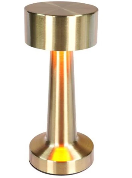 S-link SL-M9066 Aurora 1800mAh Batarya 60 Lümen Gold 3 Renk Işıklı Dokunmatik Dekoratif Masa Lambası ürün görseli 1
