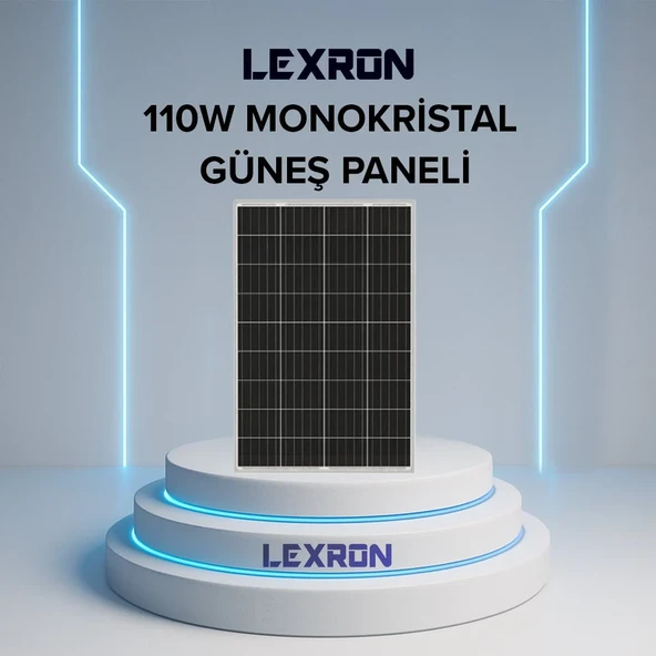 Lexron 110W Monokristal Güneş Paneli ürün görseli 1