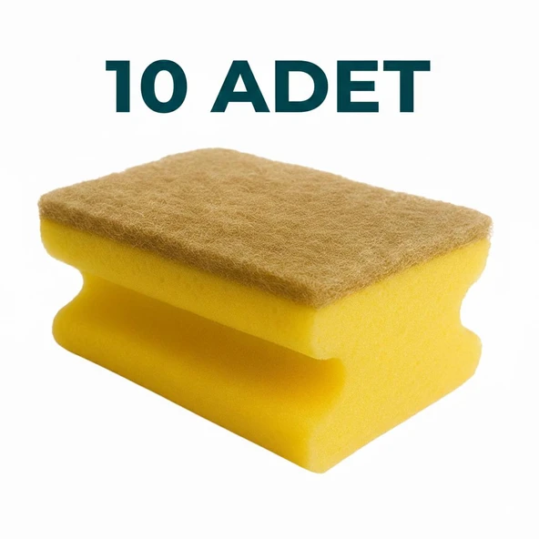 Everklean 10 Adet Lifli Sisal Oluklu Bulaşık Süngeri Özel Dokulu Doğal Dayanıklı Pinterest Mutfak Temizlik Süngeri ürün görseli 1