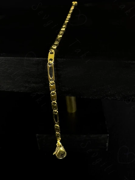 Yassı Zincirli Gold Çocuk Bileklik - Zoo Serisi ürün görseli 1