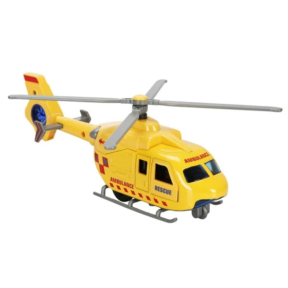 Çek Bırak Metal Helikopter 20 cm - Sarı ürün görseli 1