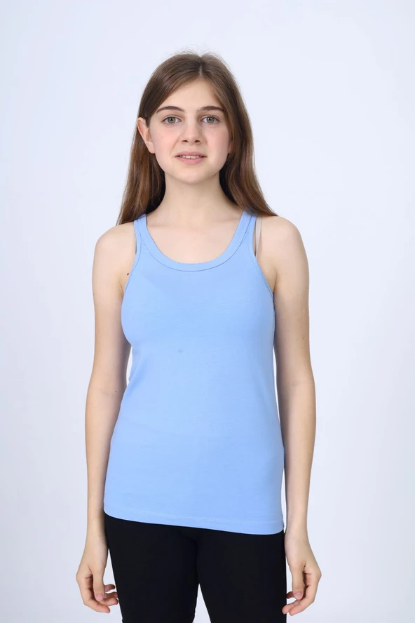 Toontoy Kız Çocuk Bisiklet Yaka Basic Atlet - Resim 11