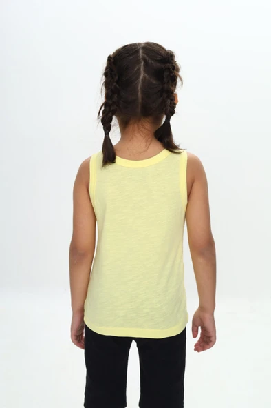 Toontoy Unisex Çocuk Baskılı Bisiklet Yaka Basic Atlet - Resim 7