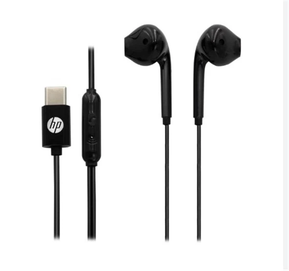 Hp DHH-3113C-BK Kablolu Kulakiçi Type-C Ses Kontrol Butonlu Mikrofonlu Kulaklık ürün görseli 1