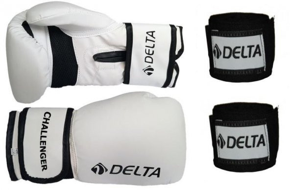Delta Challenger Dura-Strong Boks Eldiveni + Boks El Bandajı Seti ürün görseli 1