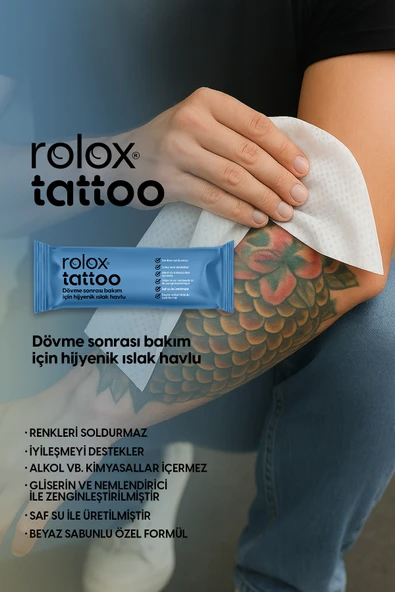 Tattoo - 50 Paket - Dövme Sonrası Bakım İçin Hijyenik Islak Havlu ürün görseli 1