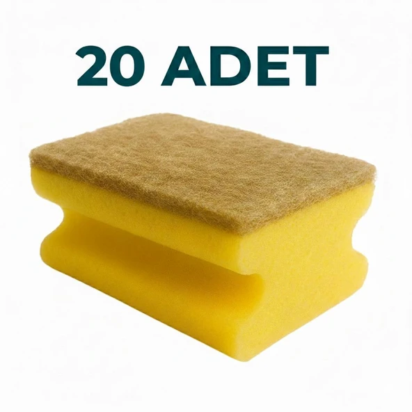 Everklean 20 Adet Lifli Sisal Oluklu Bulaşık Süngeri Özel Dokulu Doğal Dayanıklı Pinterest Mutfak Temizlik Süngeri ürün görseli 1