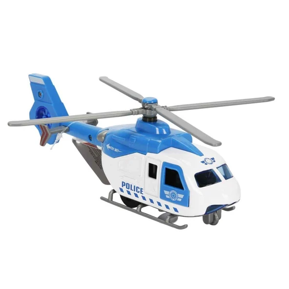 Çek Bırak Metal Helikopter 20 cm - Mavi ürün görseli 1